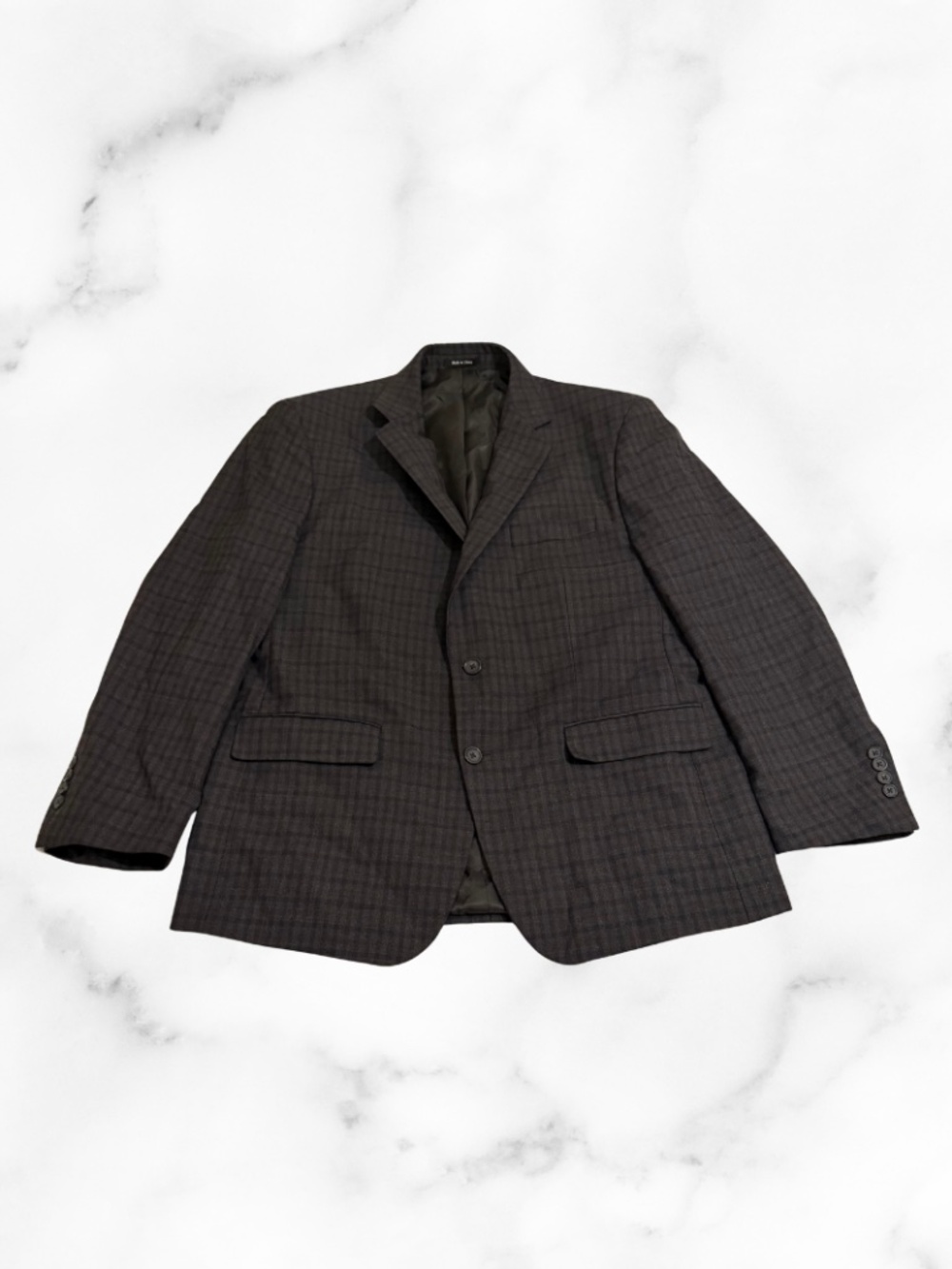 Mens Pronto Uomo Black with a Tint of Navy Blue Suit Coat/Blazer